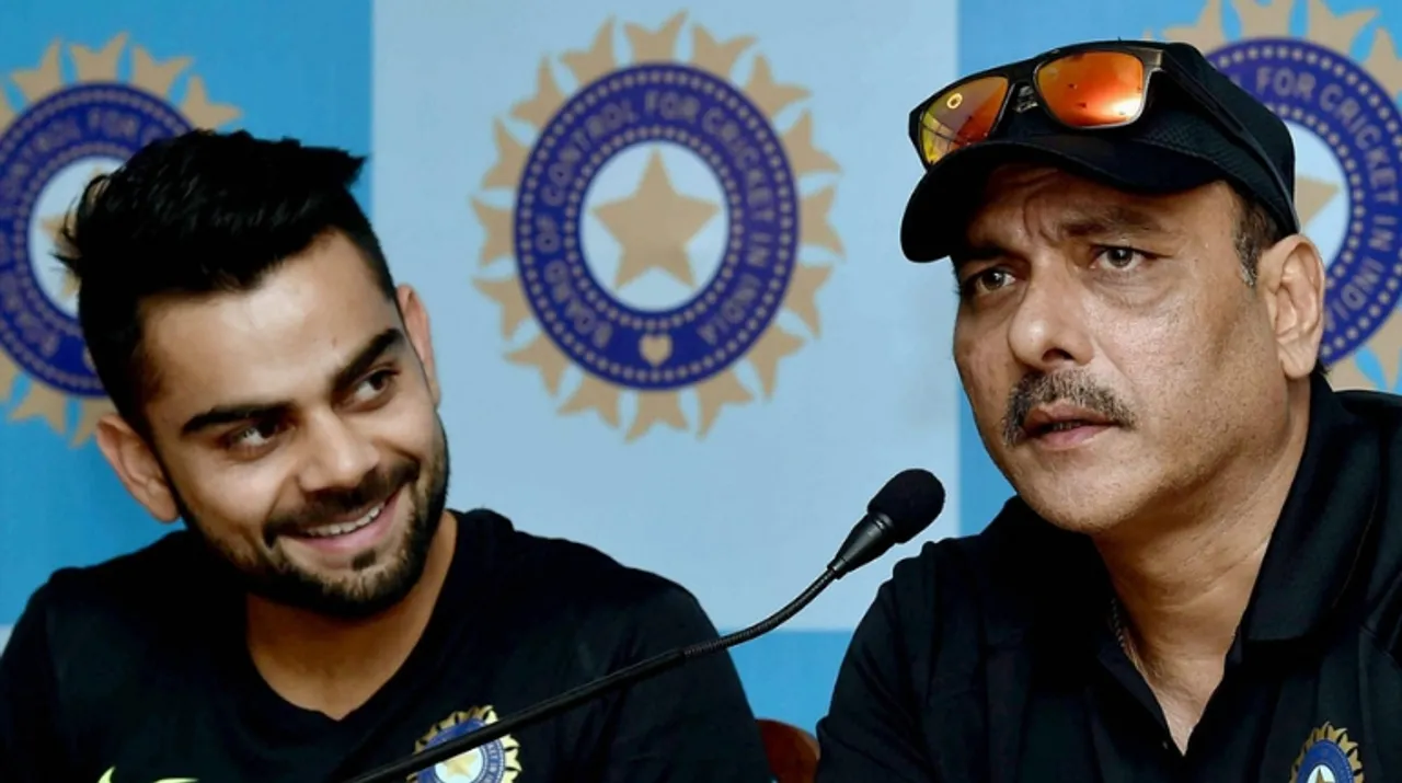  Ravi Shastri and Virat Kohli Photograph:(Zee News Network) 